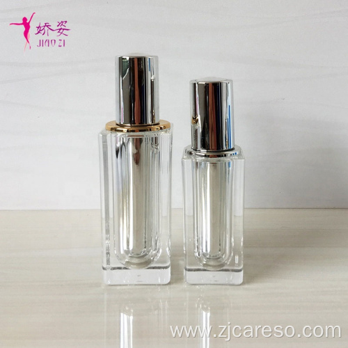 Packaging plastic Bottle Sets with Diamond top flat